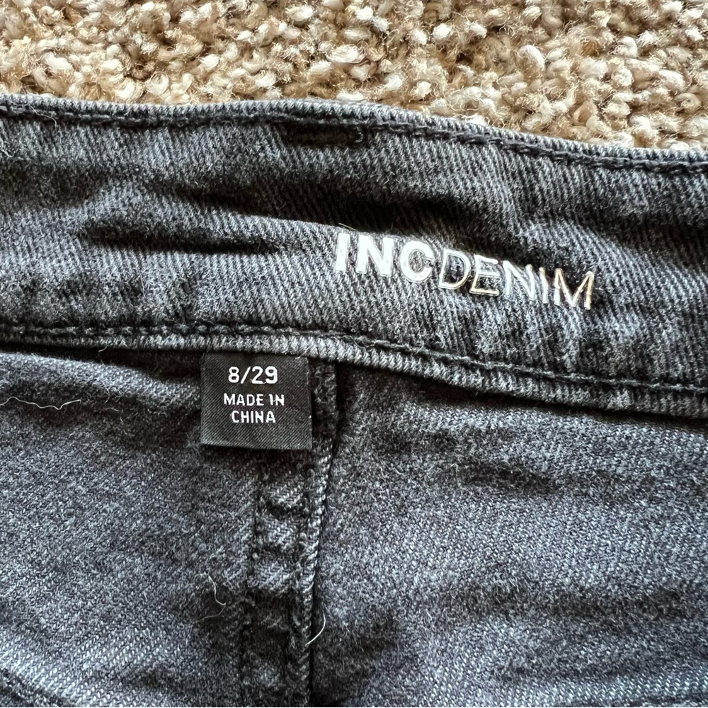 Inc Black Denim Shorts - Picture 3 of 5
